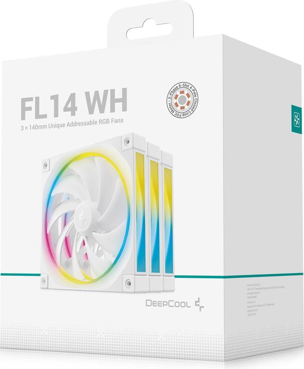 Produktbild Deepcool "140mm FL14 3IN1 White" (140 mm, 3x)