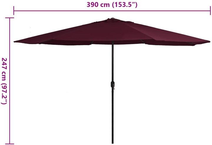 Produktbild vidaXL Sonnenschirm (4 m)