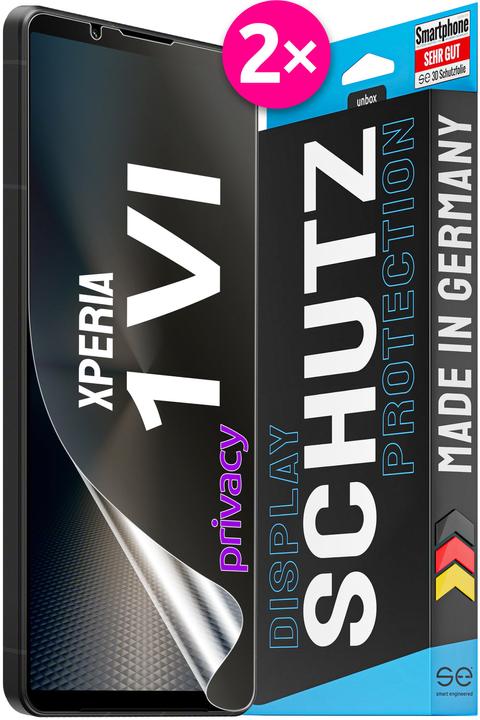 Smart Engineered se 3D protective film Sony Xperia 1VI Privacy (PU 2) (2 pcs., Sony Xperia 1 VI)
