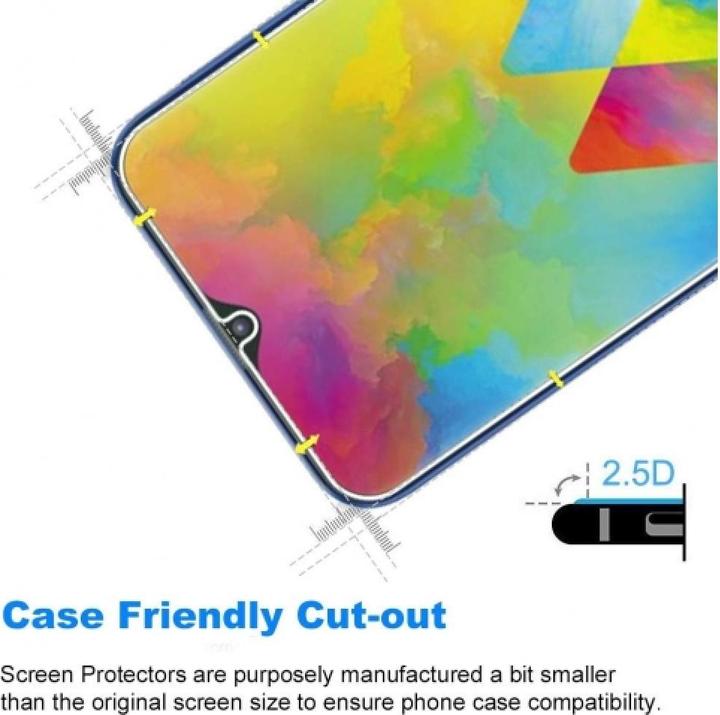 Image du produit Screenguard Samsung Galaxy M20 Film de protection en verre blindé Case Friendly Design (1 pcs, Samsung Galaxy M20)