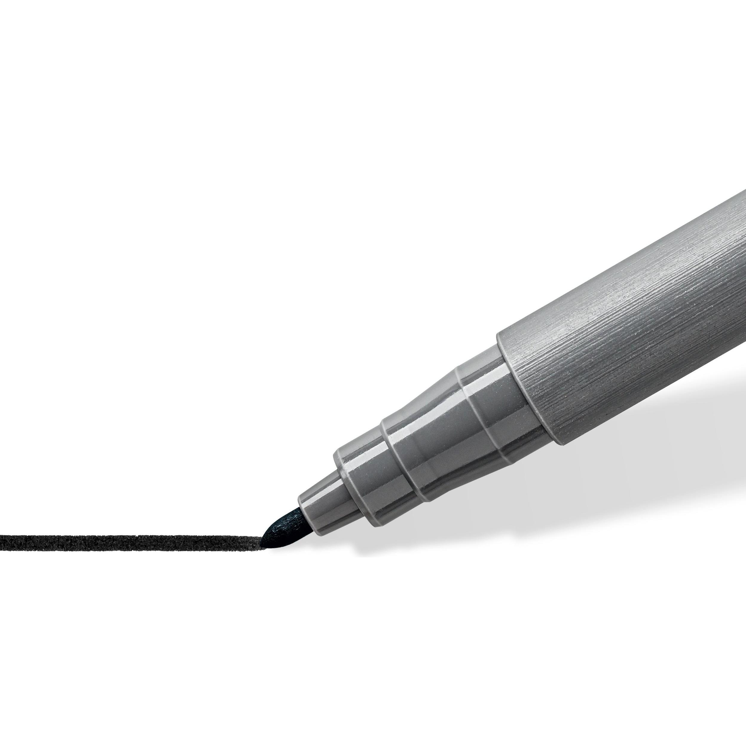 Thumbnail - Staedtler, Malstifte, Fasermaler mit Rundspitze (Schwarz, 2 x)
