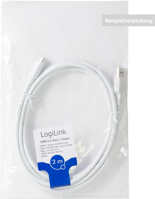 Produktbild LogiLink USB C – USB A (0.50 m, USB 3.0)