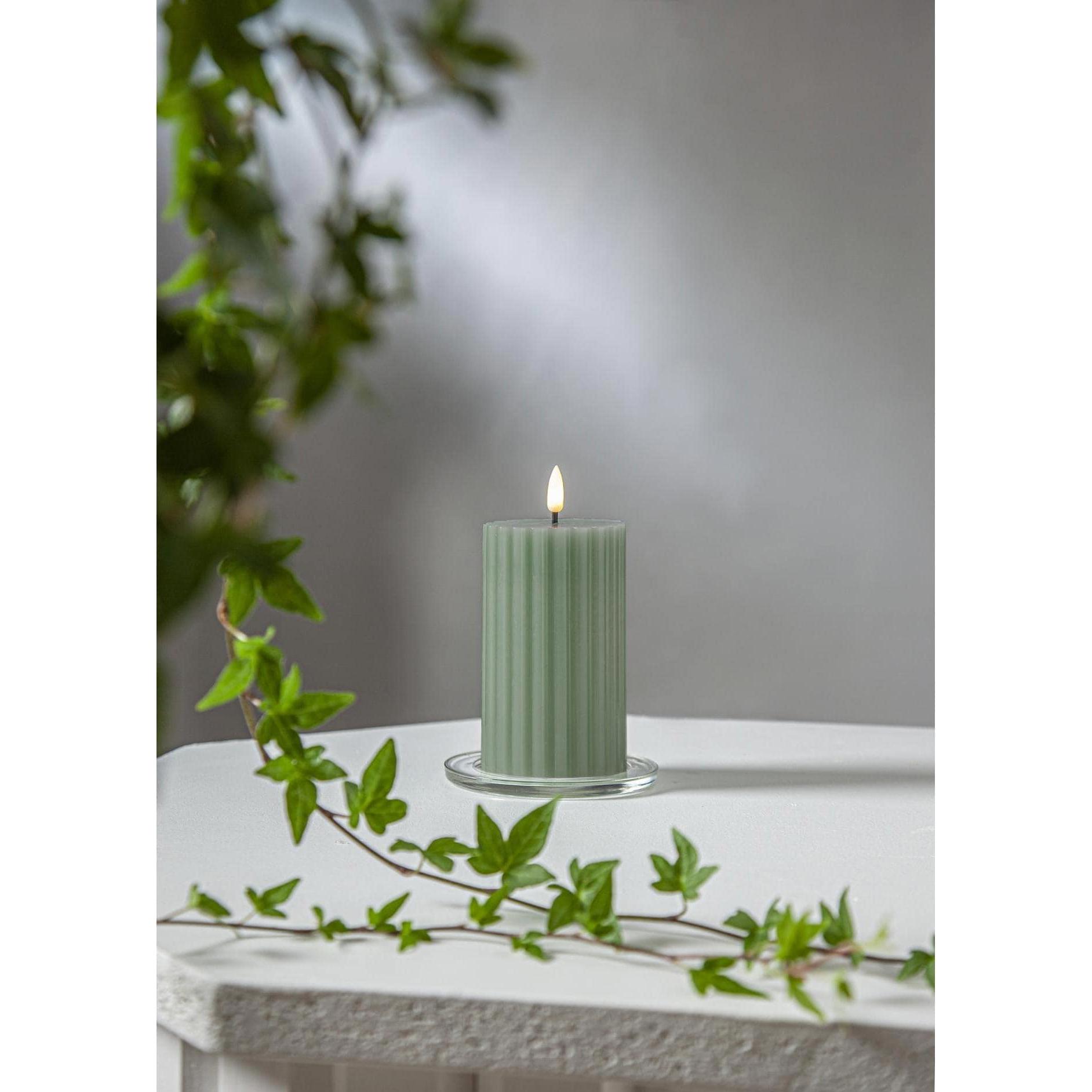 Thumbnail - Star Trading, LED Kerzen, LED Pillar Kerze Flamme Stripe (1 x)