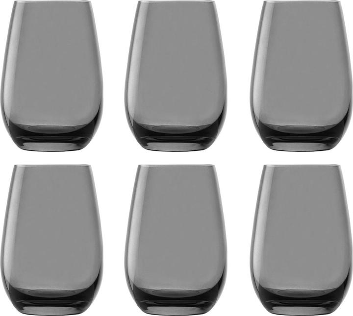 Produktbild Ich-zapfe Farbige Trinkgläser ELEMENTS 6er-Set, Rauchgrau, 465 ml (0.47 l, 1x)