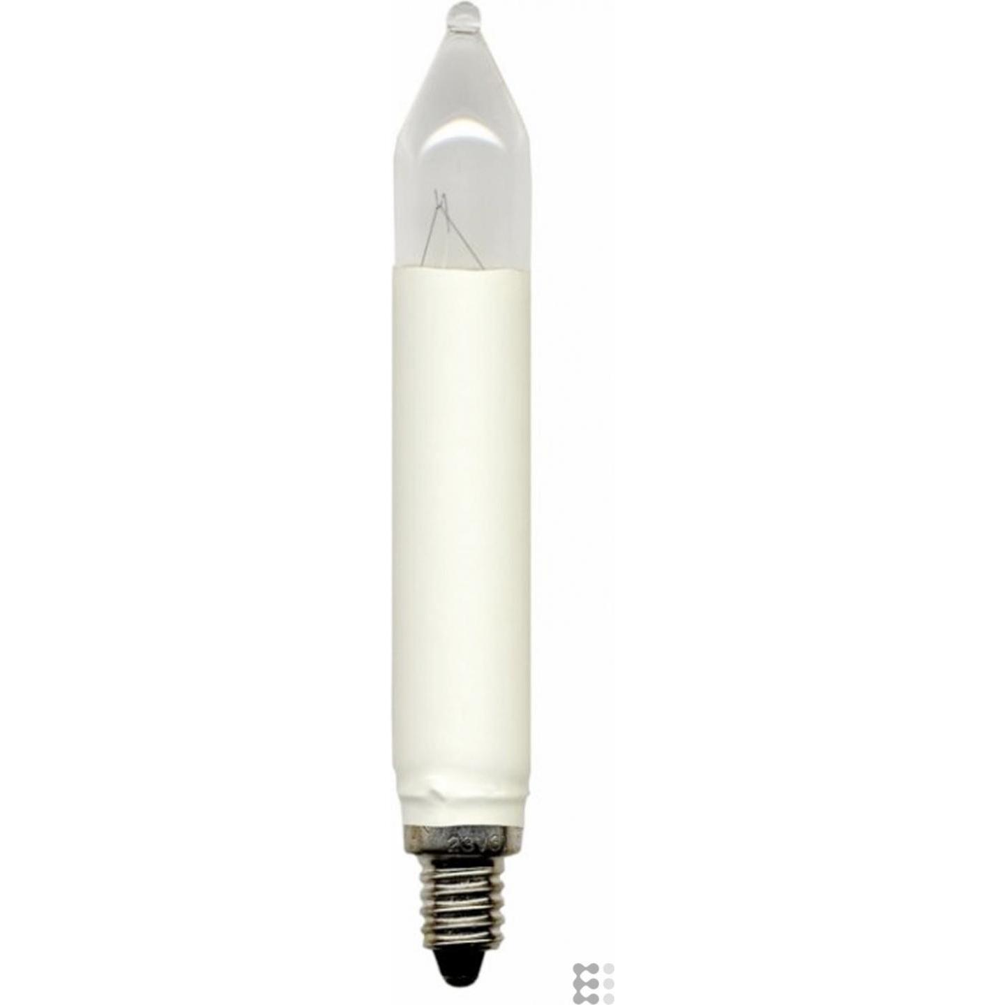Scharnberger+Hasenbein, Leuchtmittel, Scharnberg S+H Kleinschaftkerze Sockel E10 8 Volt 3 Watt elfenbein (E10, 3 W, 6 lm...
