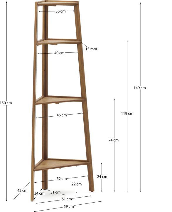 Image du produit Kave Home Victora (42 x 42 x 150 cm)
