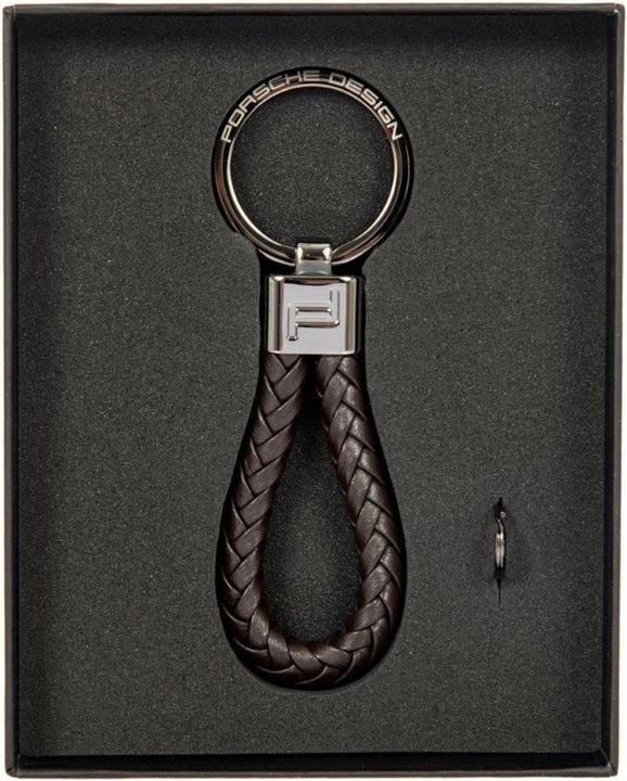 Actual product image Porsche Design Keyring Leather Cord