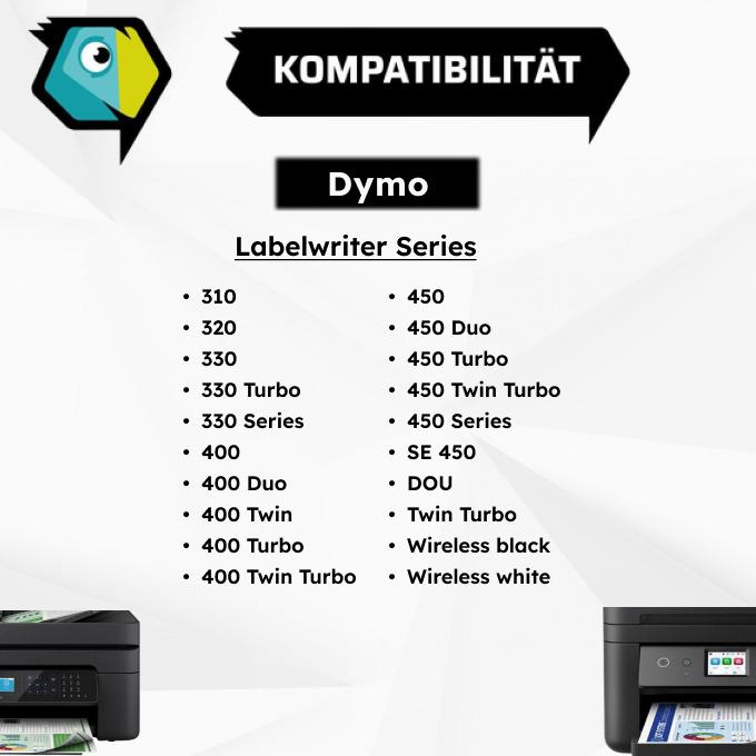 Thumbnail - Inkadoo, Etiketten, Kompatibel zu Dymo 99010 / S0722370 Etikett, farblos, passend für Dymo Labelwriter 310, Dymo