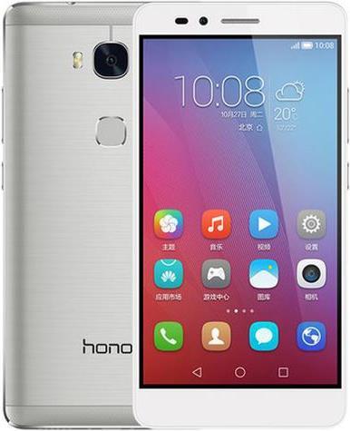 Actual product image Honor 5x (16 GB, Silver, 5.50", Hybrid Dual SIM, 13 Mpx, 4G)