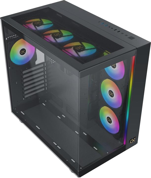 Produktbild Xigmatek Boitier Moyen Tour E-ATX Aqua Ultra Air RGB avec panneaux vitrés (Noir) (ATX, mATX, Mini-ITX)