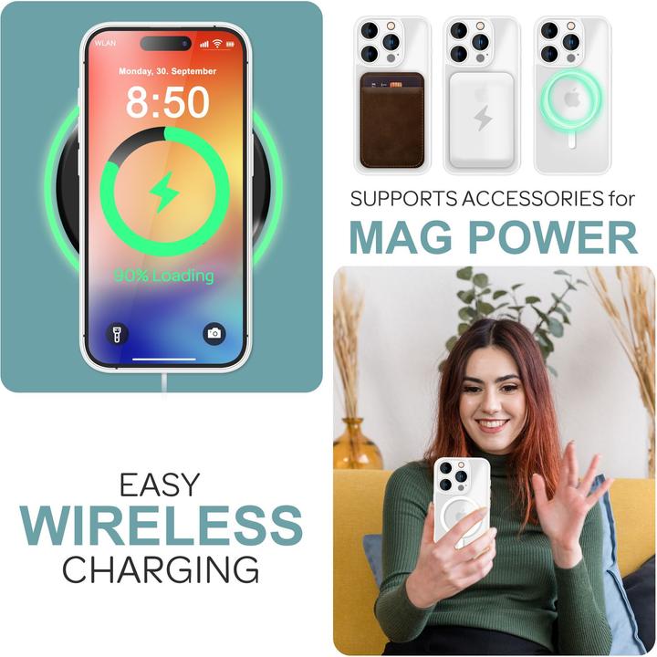 Immagine prodotto Nalia Custodia ibrida opaca con funzione MagSafe (Apple iPhone 16 Pro Max)