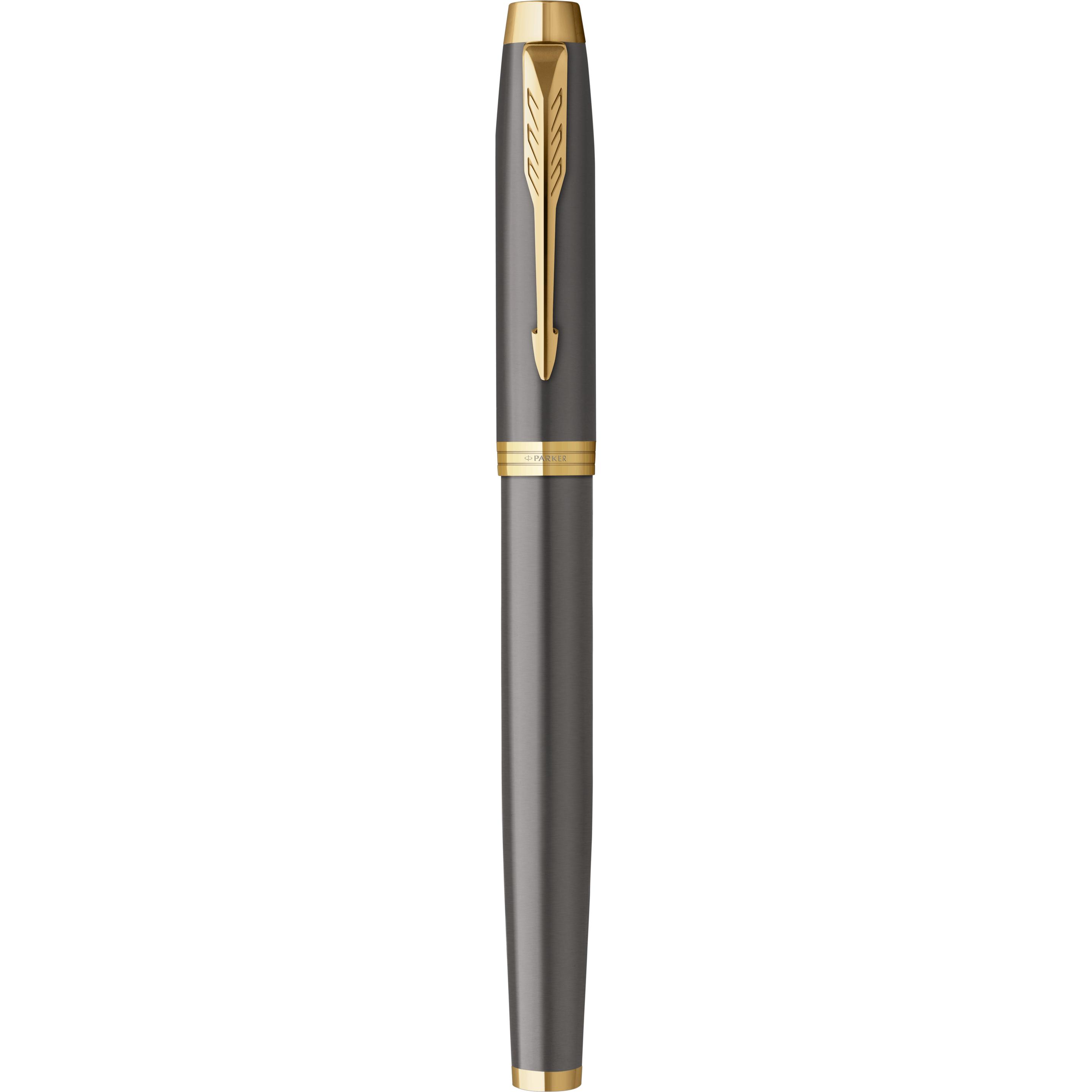 Parker Pen, Penne, Parker - Penna Stilografica (Grigio, Oro, 1X)