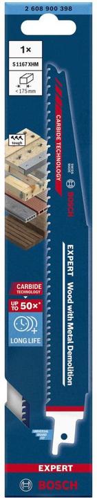 Productafbeelding Bosch Professional Zubehör Expert Hout met Metaal Sloop S 1167 XHM reciprozaagblad, 1 stuk