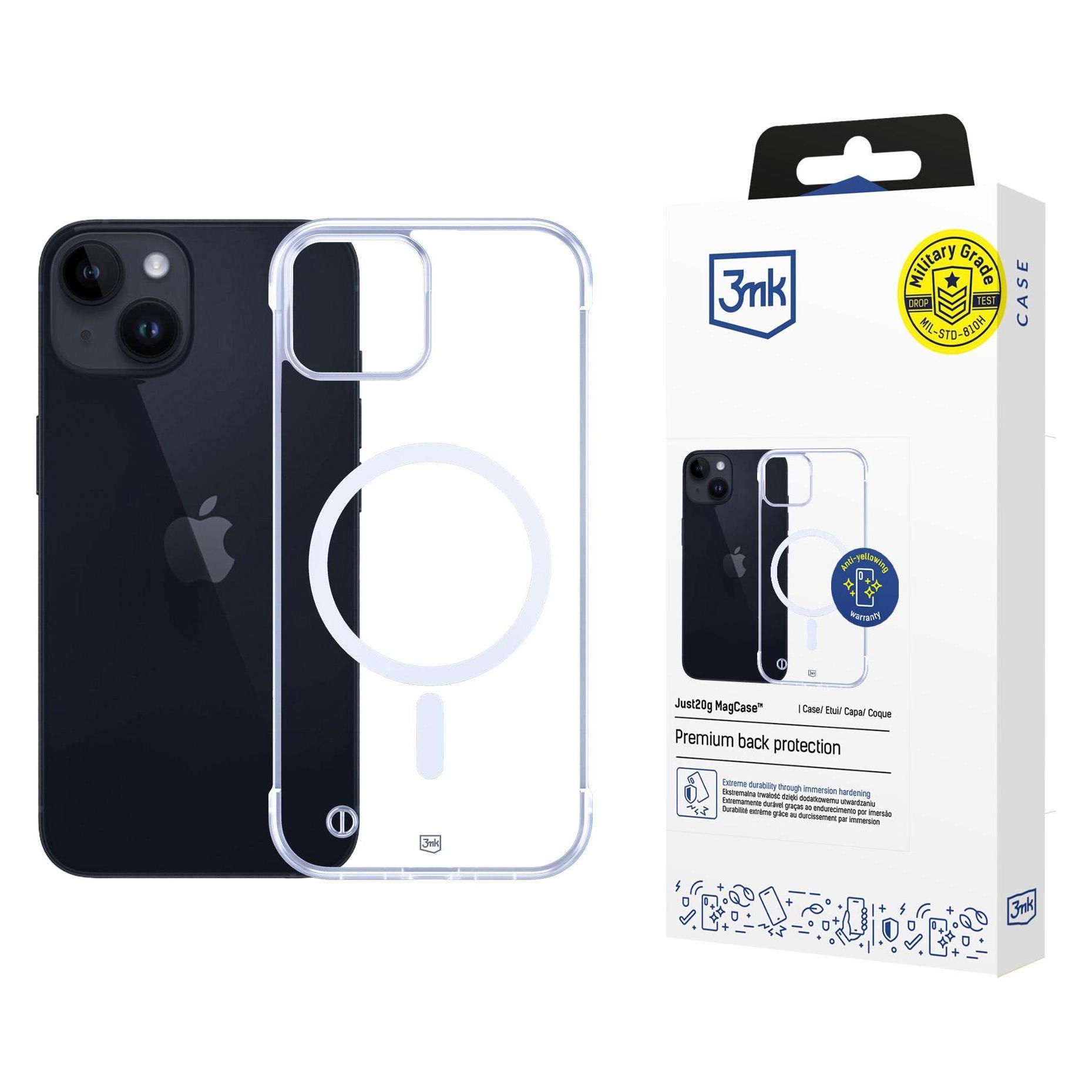 3MK Etui Just20G Magcase Do Iphone 13 (Apple Iphone 13), Cover Smartphone, Trasparente