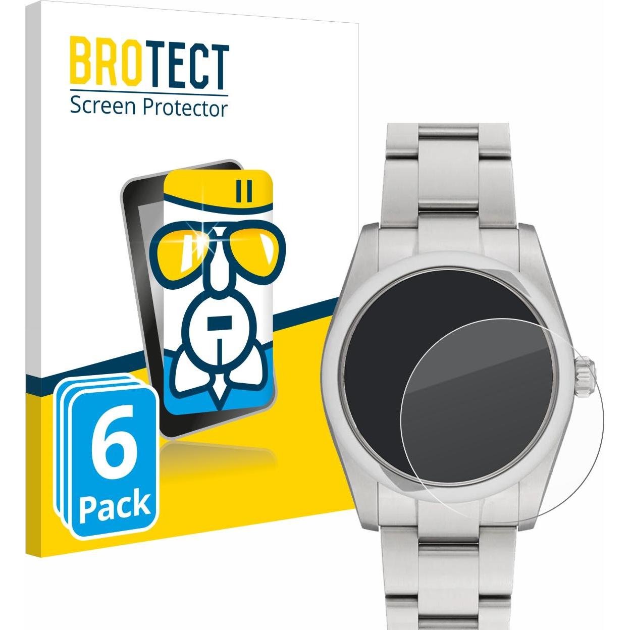 BROTECT Schutzglas Schutzfolie Displayschutz Display Schutz Glas Folie klar, Smartwatch Schutzfolie, Transparent