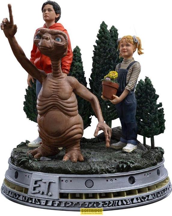 美品E.T.＆エリオット＆ガーティ アイアンスタジオ iron studios E.T., Elliot, and Gertie Deluxe 1:10 Scale Statue by Iron Studios