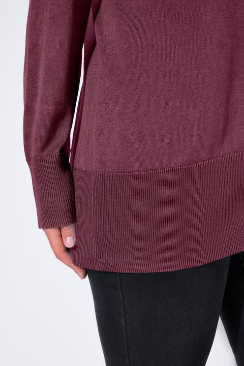 Produktbild Ulla Popken Strickjacke, V-Ausschnitt, Knopfleiste, Feinstrick (46, 48)