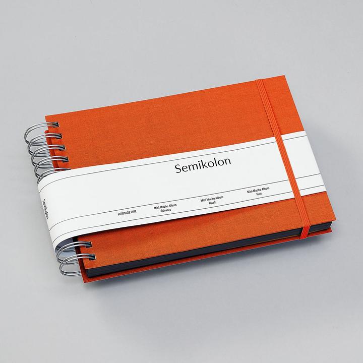 Actual product image Semikolon PHOTO BOOK 25x16 45bSCHW ORANGE (16 x 25 cm)