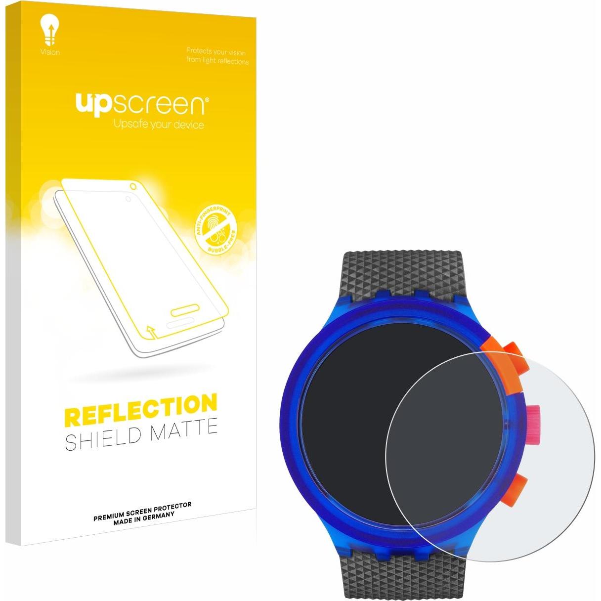 upscreen Schutzfolie Displayschutz Displayschutzfolie Folie Matt Entspiegelungsfolie, Smartwatch Schutzfolie, Grau