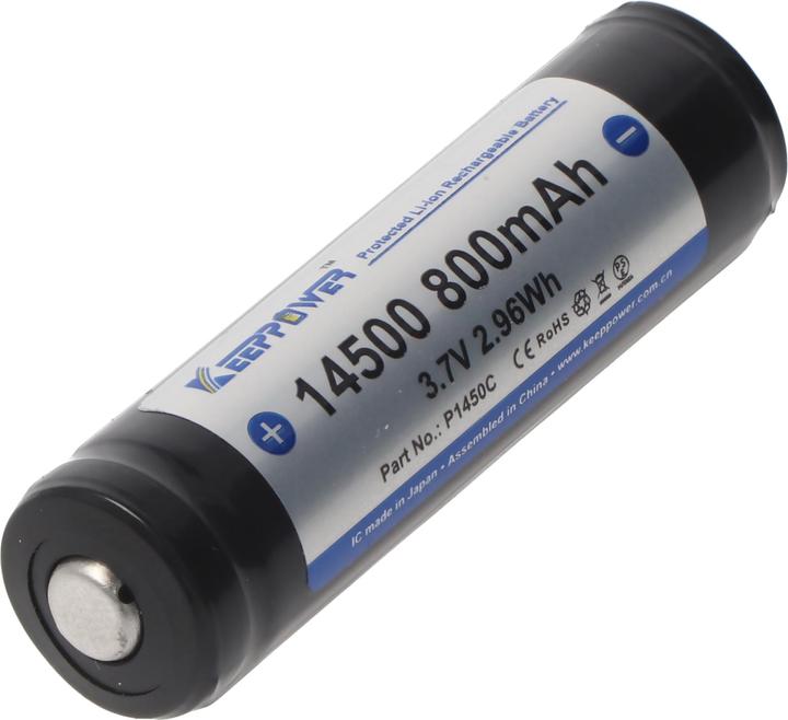 Actual product image Keeppower Akku 14500 (1 pcs., 14500, 800 mAh)