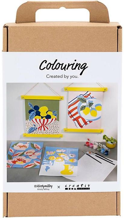 Image du produit Creativ Company Bastelfarbe Malen nach Zahlen mit Acrylfarben 4 Stück