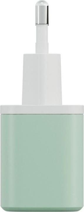 Actual product image Wall charger Bazic GoPort Velox Kit USB-C/USB-A GaN 35W with cable green (35 W, 2 ports)