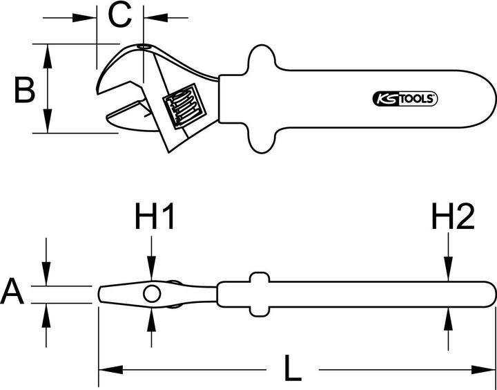 Immagine prodotto KS Tools chiave a vite (30 mm)