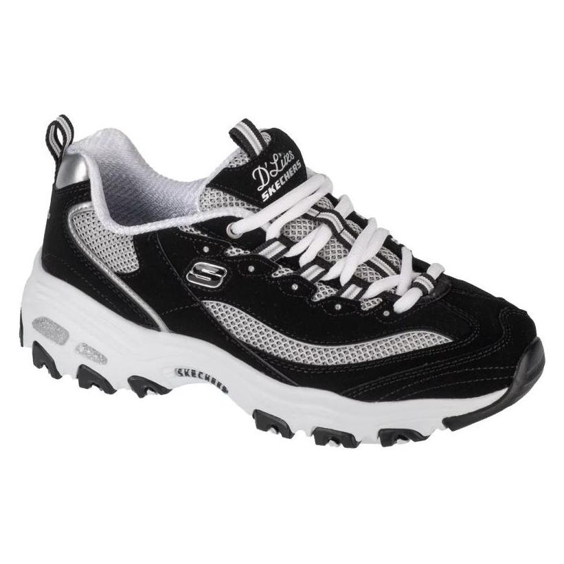 Skechers, Unisex, Sneakers, D'Lites - Roam Around 13150-Bkw - 40, Weiss, Schwarz, (40)
