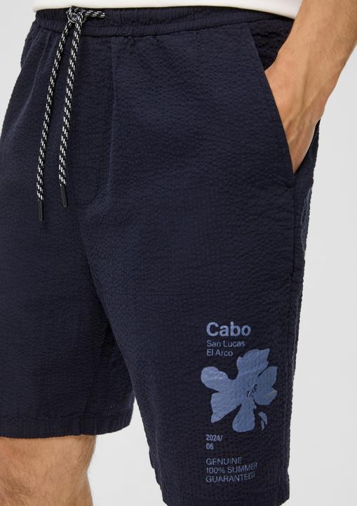 Actual product image S.Oliver Bermuda Bermuda-Shorts im Relaxed Fit mit Print-Detail (S)