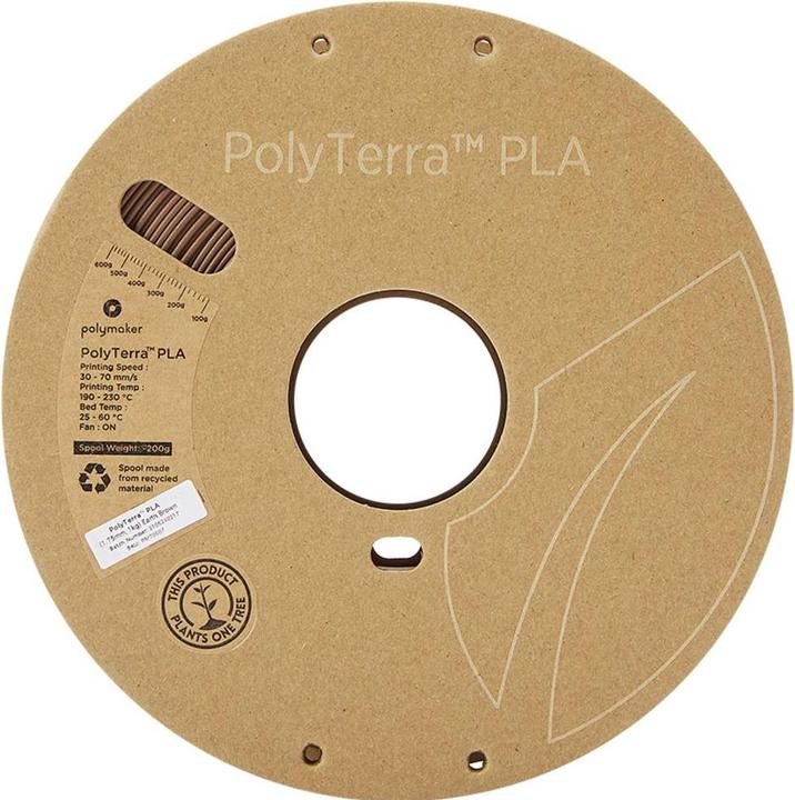 Image du produit Polymaker PolyTerra (PLA, 1.75 mm, 1000 g, Marron)