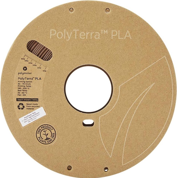 Produktbild Polymaker PolyTerra (PLA, 1.75 mm, 1000 g, Braun)