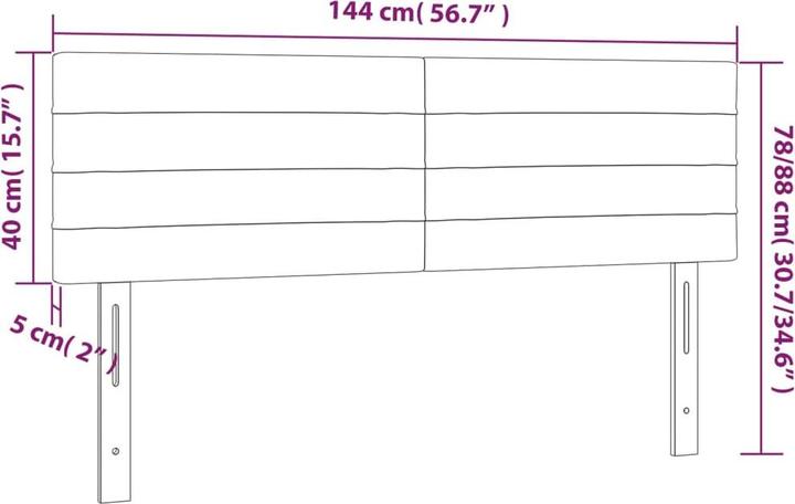 Produktbild vidaXL Daria (144 x 5 x 88 cm)