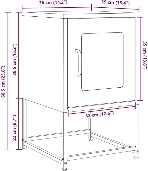 Actual product image vidaXL Marinochka (36 x 39 x 60.50 cm)