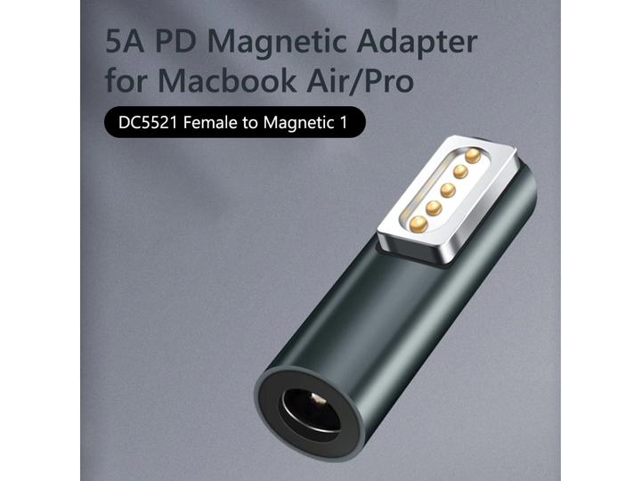 Immagine prodotto PowerGuard Adattatore da canna DC a MagSafe 1 a 90 gradi per MacBook Pro, Air (85 W)
