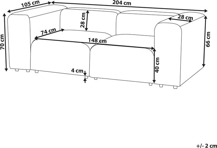 Produktbild Beliani Falsterbo (2-Sitzer)