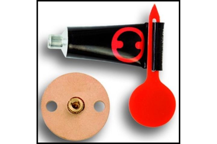 Immagine prodotto Nie Wieder Bohren Paracolpi per porte a pavimento: non forare mai più (1 Pezzo/i, Ø 4,5 x 3 cm)