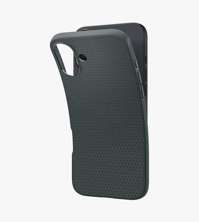 Actual product image Spigen Liquid Air iPhone 16 zielony/abyss green ACS08196 (Apple iPhone 16)