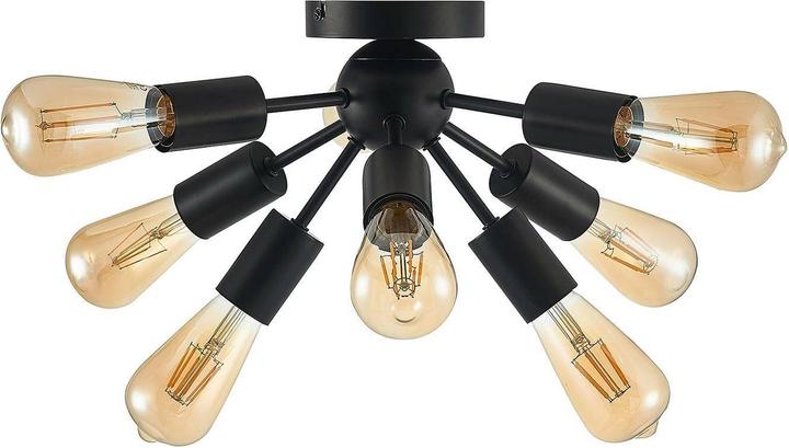 Actual product image Lindby Rayos ceiling light, black matt (E27)