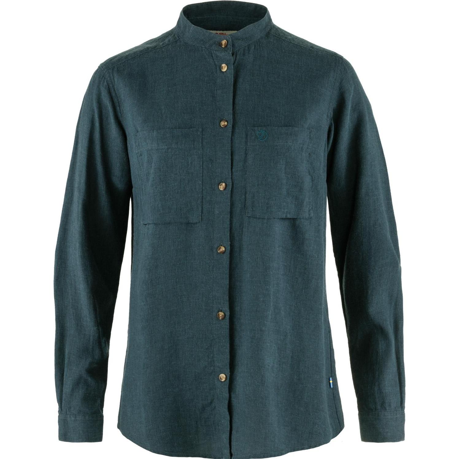 Fjällräven, Damen, Hemd, Women's Övik Hemp Shirt L/S, Blau, (M)
