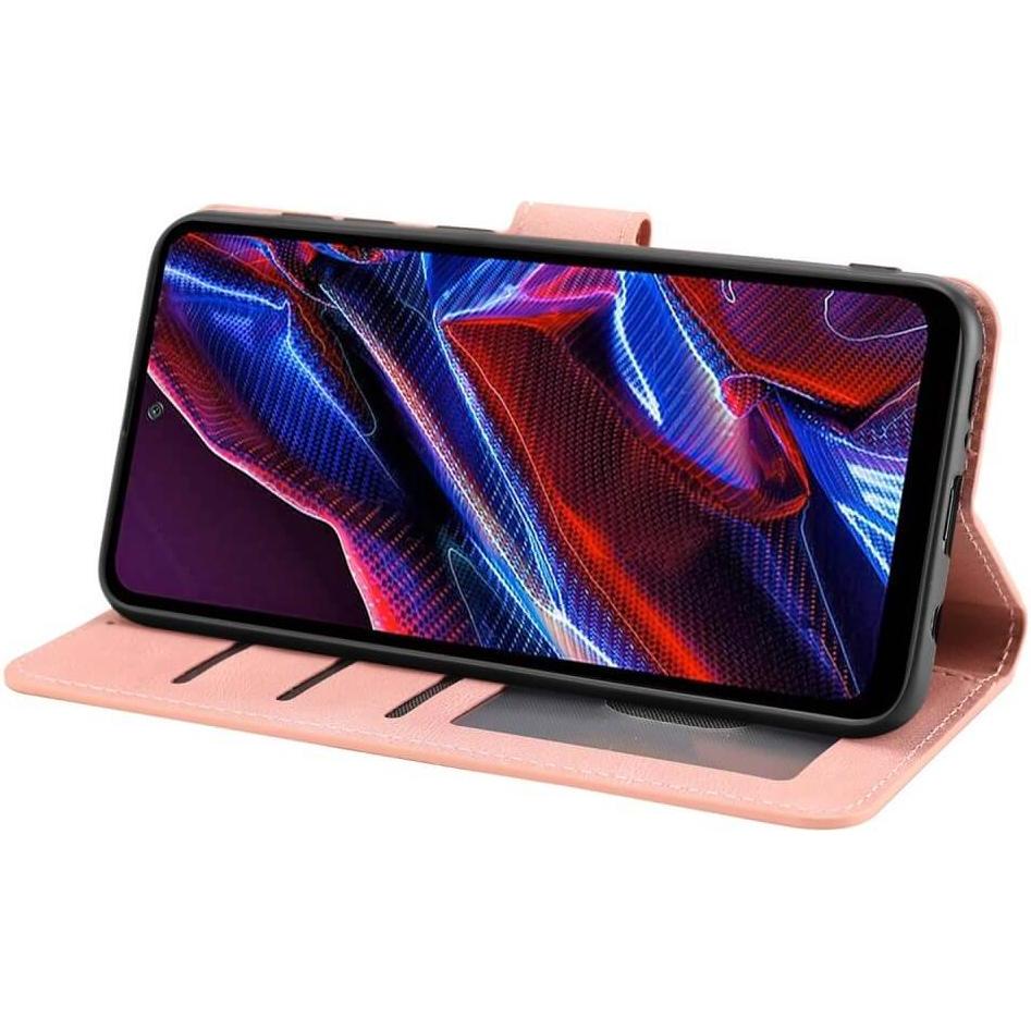 Thumbnail - Cover-Discount Xiaomi Redmi Note 12 Pro+ - Leder Etui Hülle rosa (Xiaomi Redmi Note 12 Pro+), Smartphone Hülle, Rosa