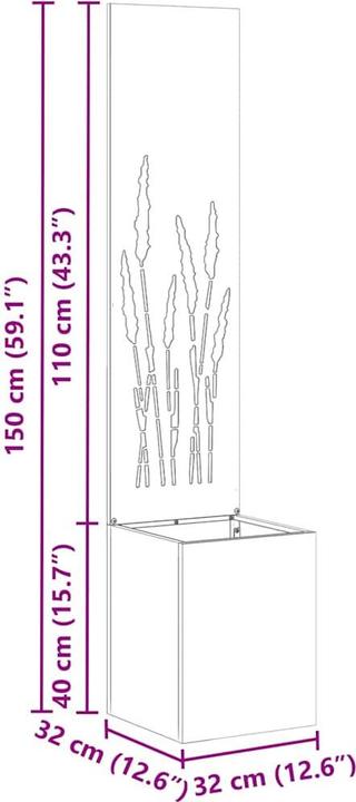 Image du produit vidaXL Gartensichtschutz (32 cm)