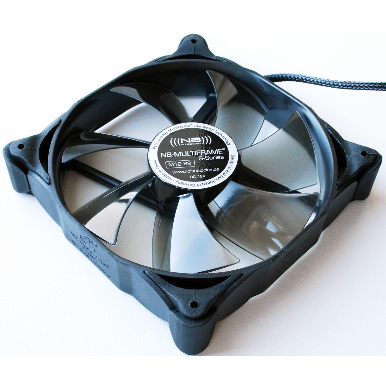 Noiseblocker Multiframe S-Series MF12-S1 (120 mm, 1 x), PC Lüfter, Schwarz