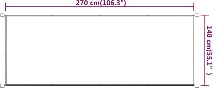 Actual product image vidaXL Senkrechtmarkise (1.40 m)