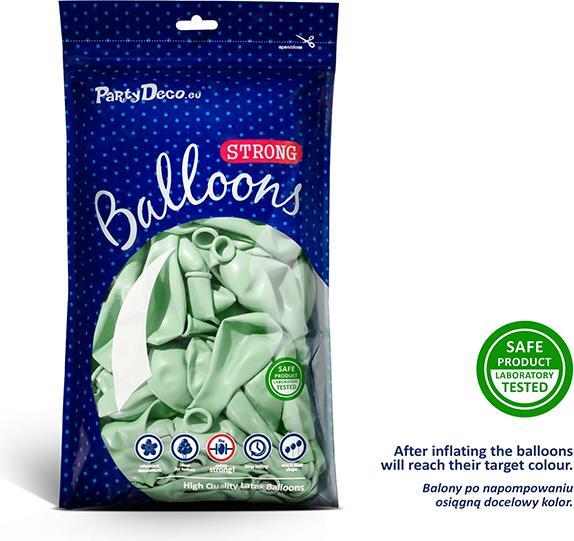 Produktbild Partydeco Strong Balloons 27cm, Pastel Pistachio (1 pkt / 50 pc.) (1 x)
