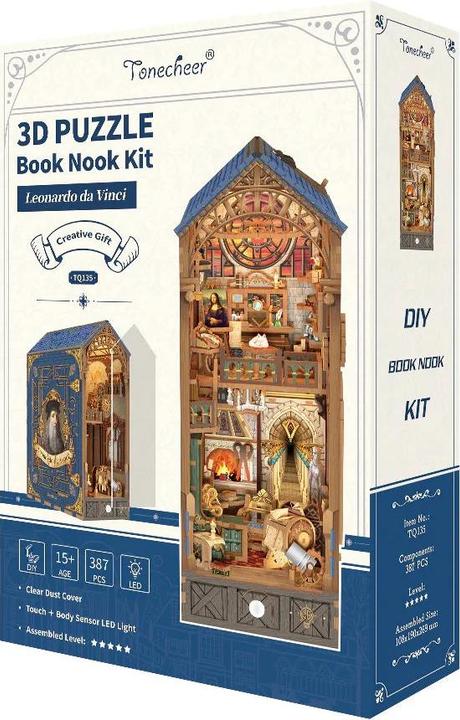 Actual product image Tonecheer Leonardo Da Vinci - Book Nook