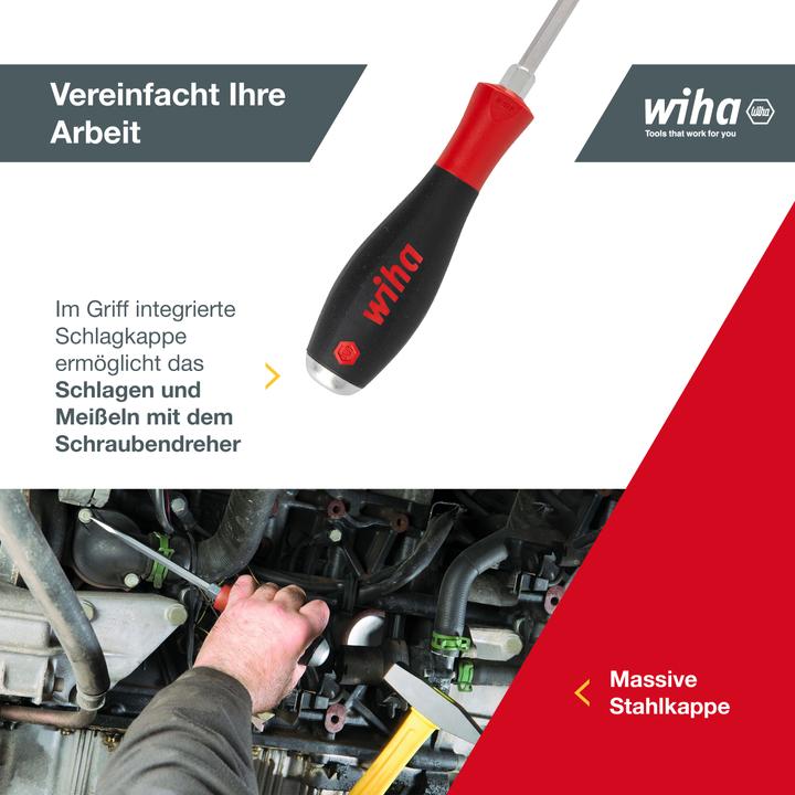 Actual product image Wiha SoftFinish (Slotted screws, Phillipps cross recess (PH))