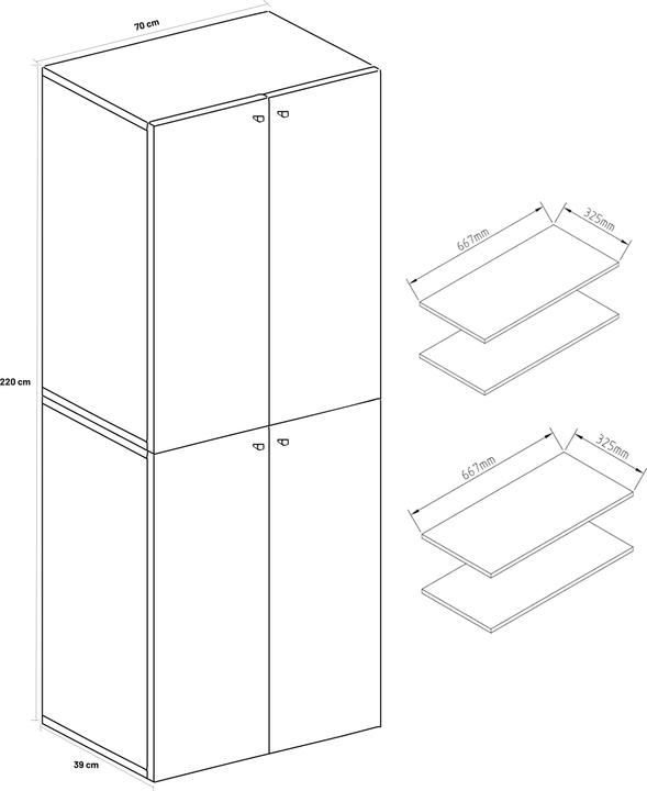 Nährwerte und Zutaten VCM Lona (70 x 40 x 220 cm)