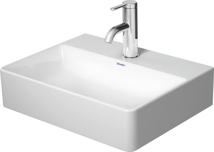 Duravit Hand-rinse basin DURASQUARE o ÜL m HLB 450x350mm 1 tap hole white (350 mm, 450 mm)