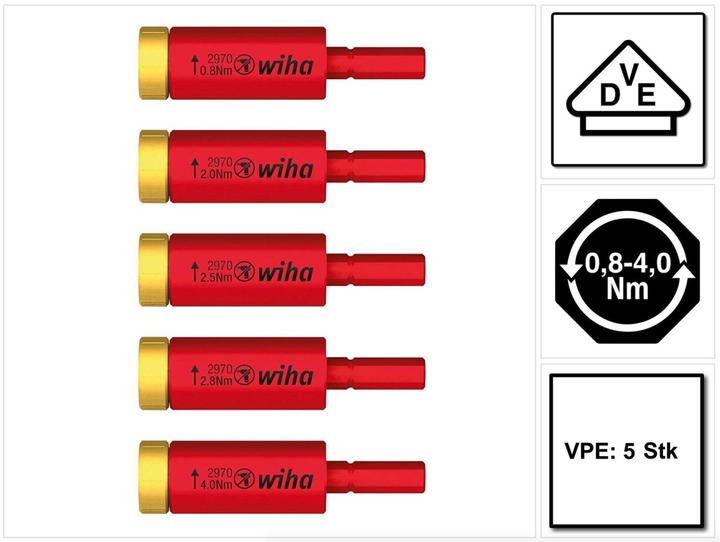 Actual product image Wiha Set easyTorque Adapter electric (Set)