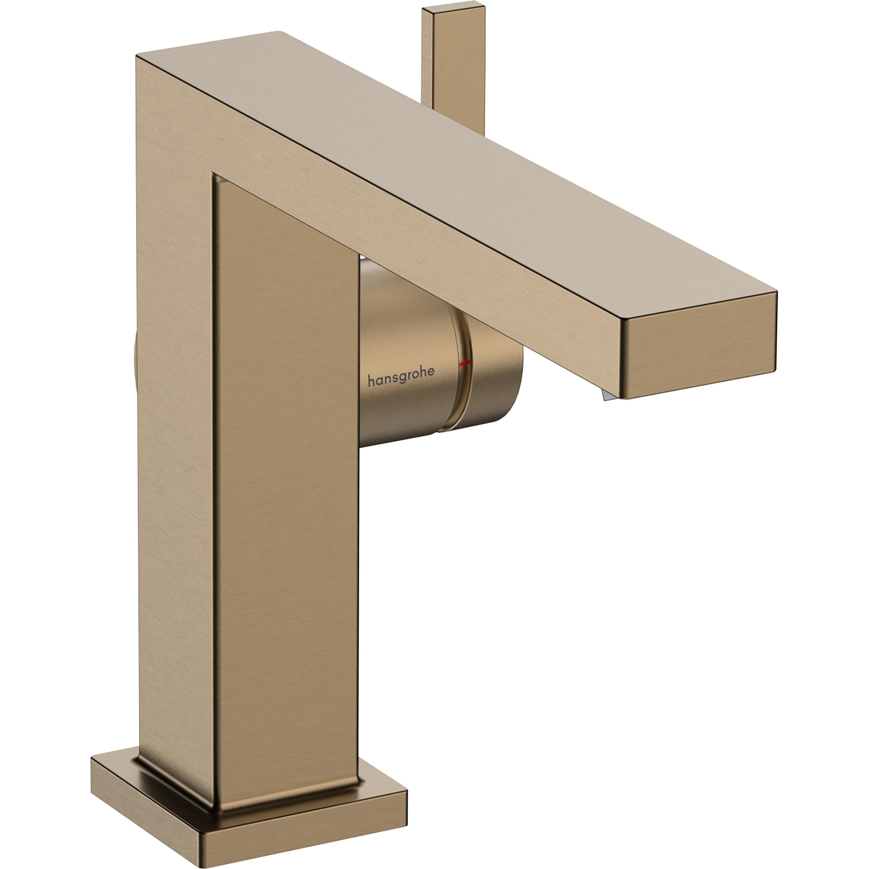 hansgrohe, Badarmatur, Tecturis E ngreeps wastafelkraan 110 Fine CoolStart zonder waste Brushed Bronze